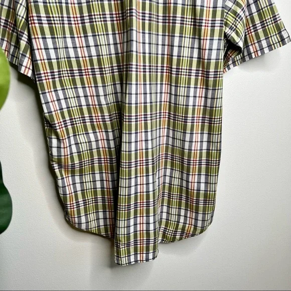 Brooks Brothers Green Plaid Short Sleeve Shirt - Picture 6 of 10